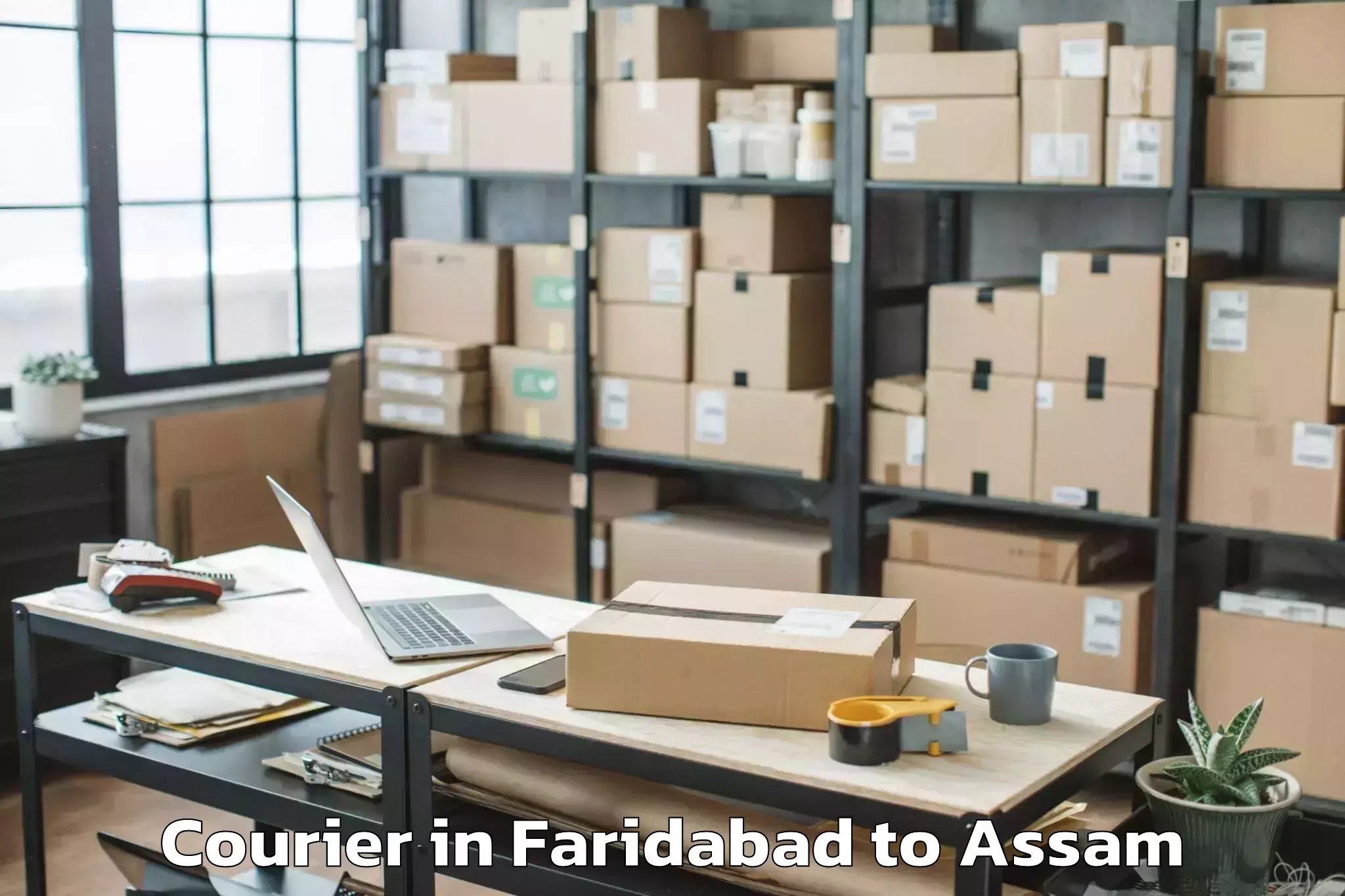 Book Faridabad to Sarupathar Courier